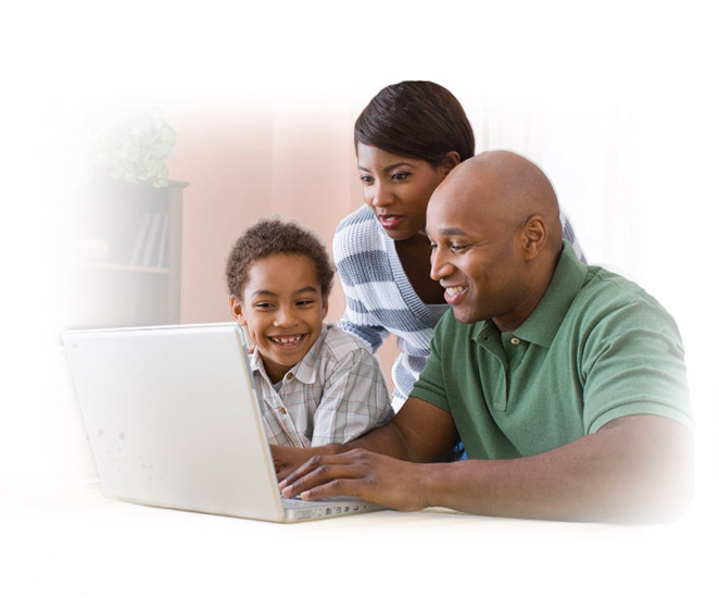 family watching memorial videos